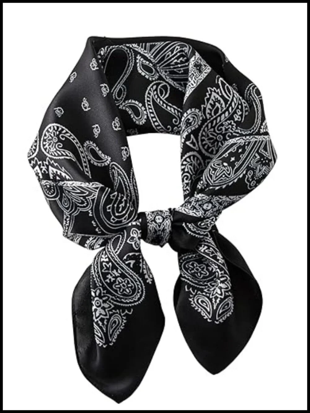 100% Mulberry Silk Square Scarf 27x27 Neck Hair Scarf Bandana